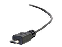 C2G USB Charging Cable - USB-strömkabel - USB (endast ström) hane till Mikro-USB typ B (endast ström) hane - 46 cm - svart 81708