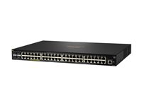 HPE Aruba 2930F 48G PoE+ 4SFP - Switch - L3 - Administrerad - 48 x 10/100/1000 (PoE+) + 4 x gigabit SFP (upplänk) - rackmonterbar - PoE+ (740 W) JL557A