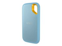 SanDisk Extreme Portable V2 - SSD - krypterat - 2 TB - extern (portabel) - USB 3.2 Gen 2 (USB-C kontakt) - 256 bitars AES - himmelsblå SDSSDE61-2T00-G25B