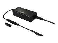 PORT Connect - Strömadapter - AC 100-240 V - 60 Watt - Storbritannien - för Microsoft Surface Book, Go, Laptop, Pro (I mitten av 2017), Pro 3, Pro 4, Pro 6 900102-UK